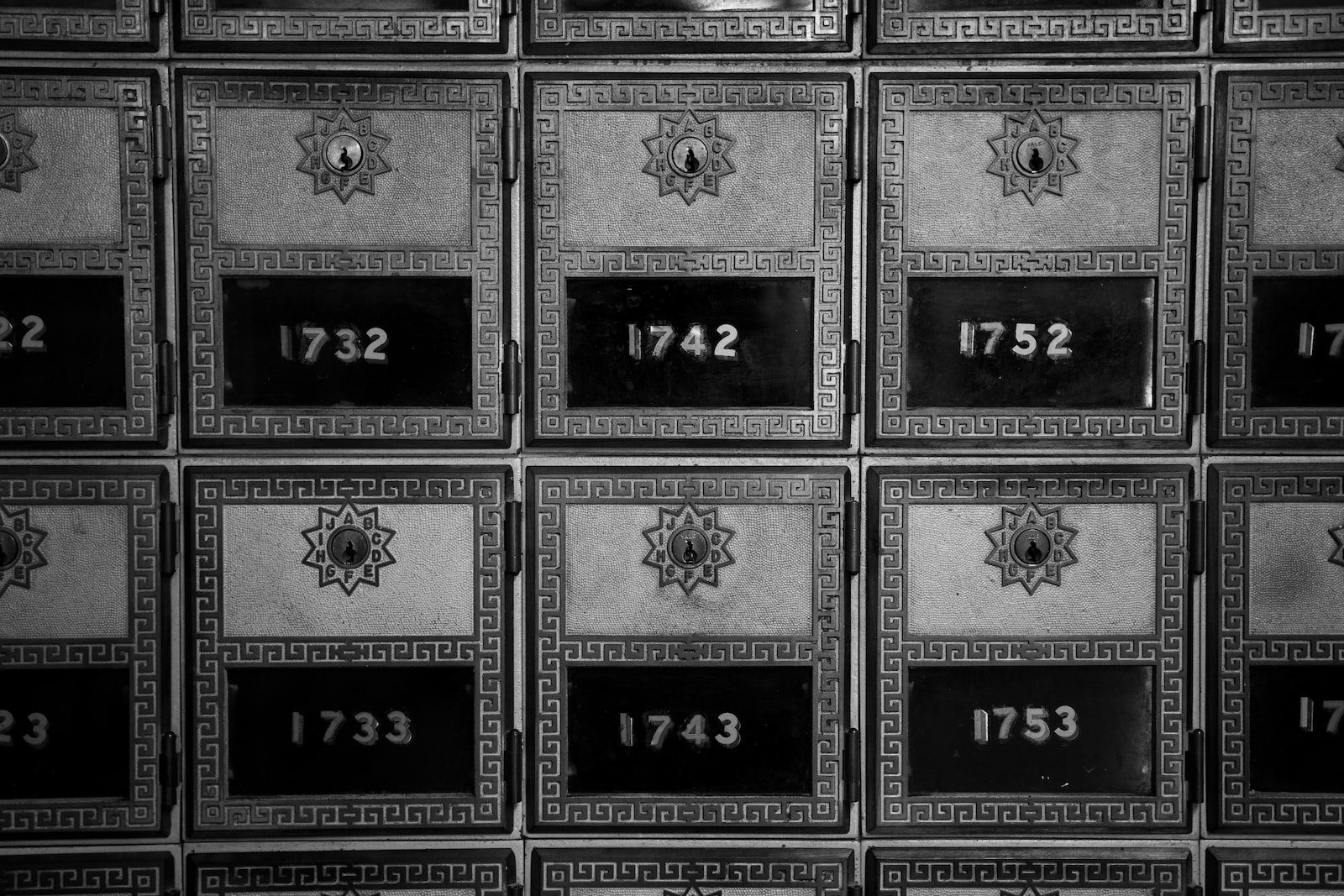 black and white abstract painting