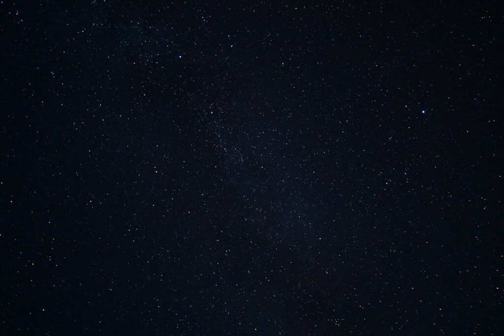 blue and white starry night