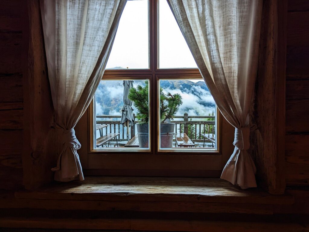 window, building, hut, nature, rustic, wood
