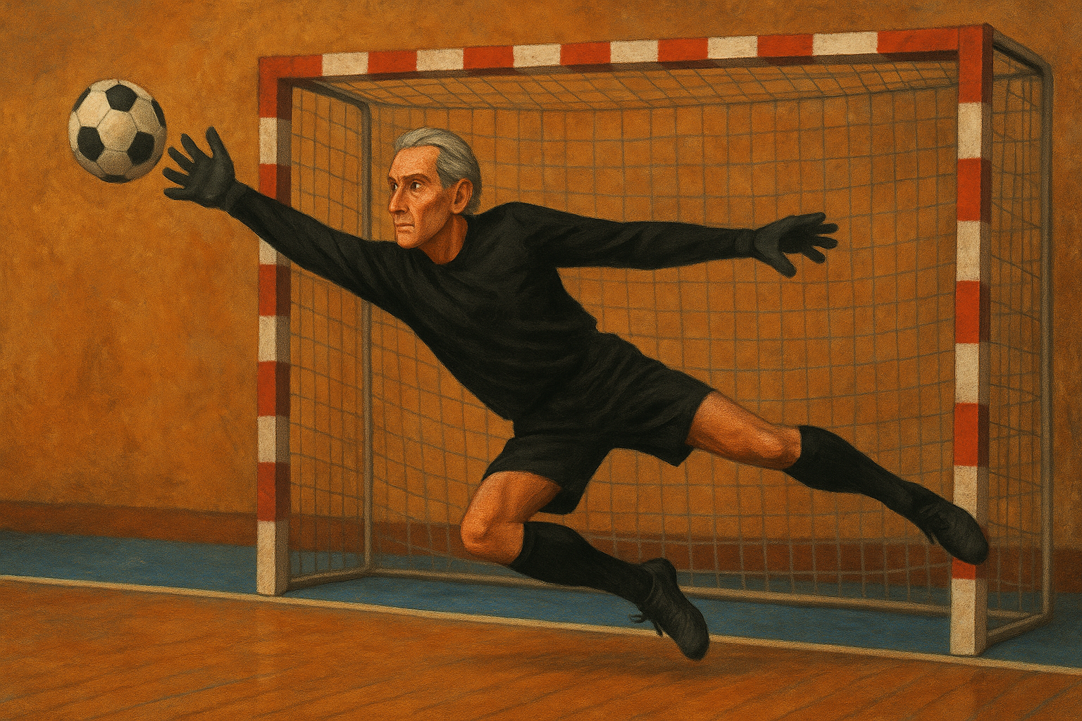 O homem todo vestido de preto