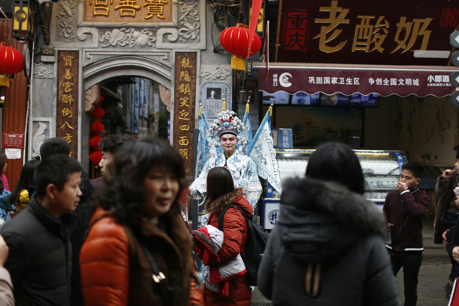 cosplay man near building