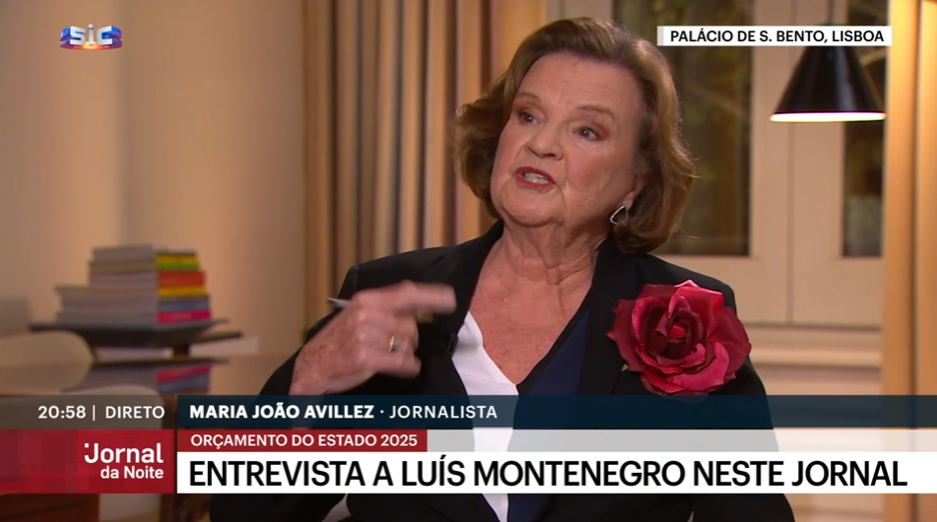 Entrevista a Luís Montenegro em 2024 custou multa de 1.000 euros a Maria João Avillez
