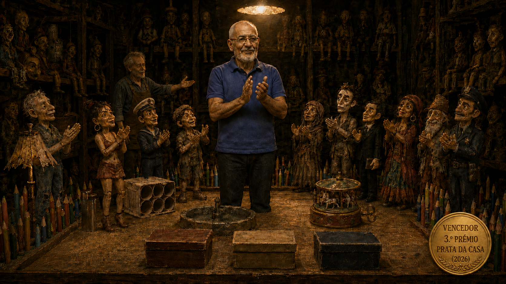 Noite brasileira: o artesão e suas criaturas