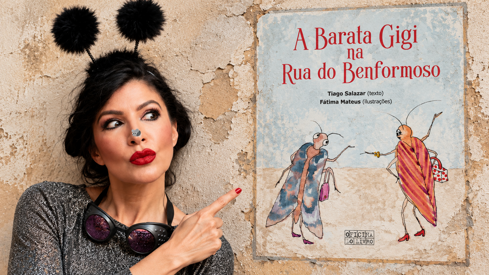 A barata Gigi saltou do livro de Tiago Salazar e passeou-se entre nós